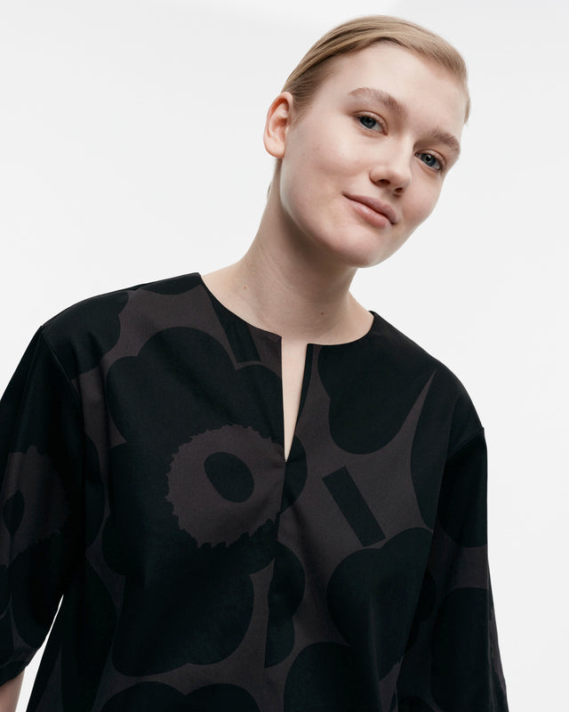 Ruudukko Unikko cotton sateen top - Marimekko MY