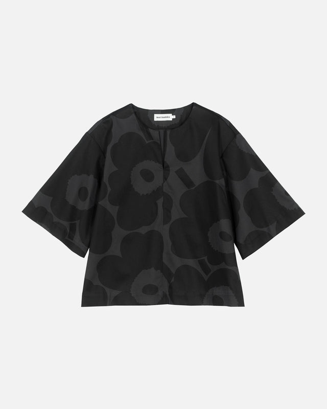 Ruudukko Unikko cotton sateen top - Marimekko MY