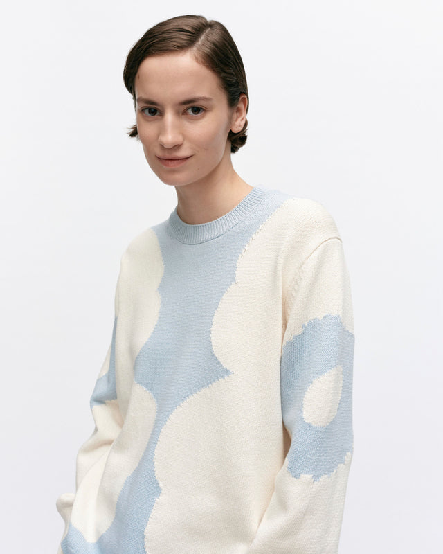 Arkki Heijastus Unikko Knitted Cotton Pullover - Marimekko MY