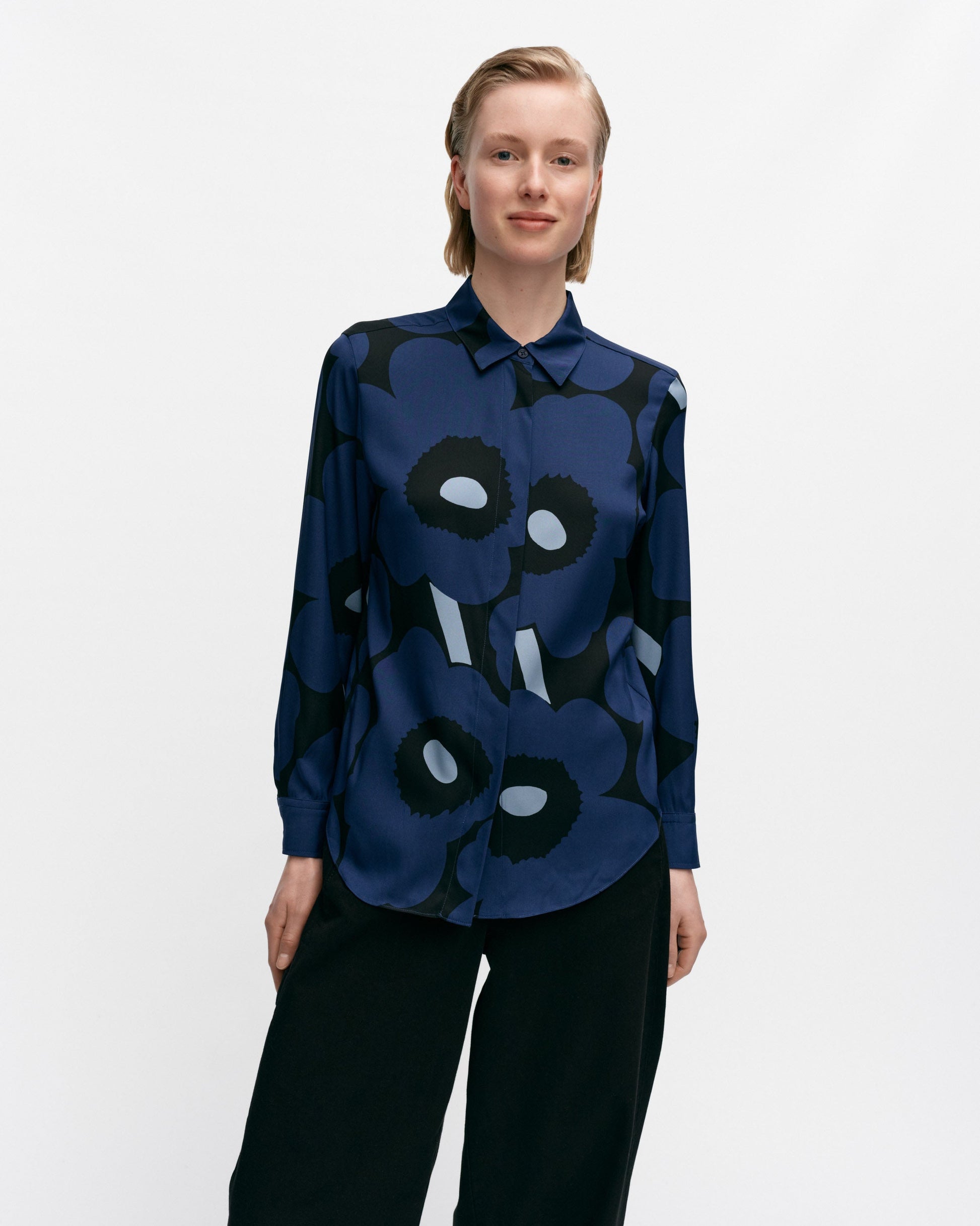 Maija Unikko Silk Shirt - Marimekko MY