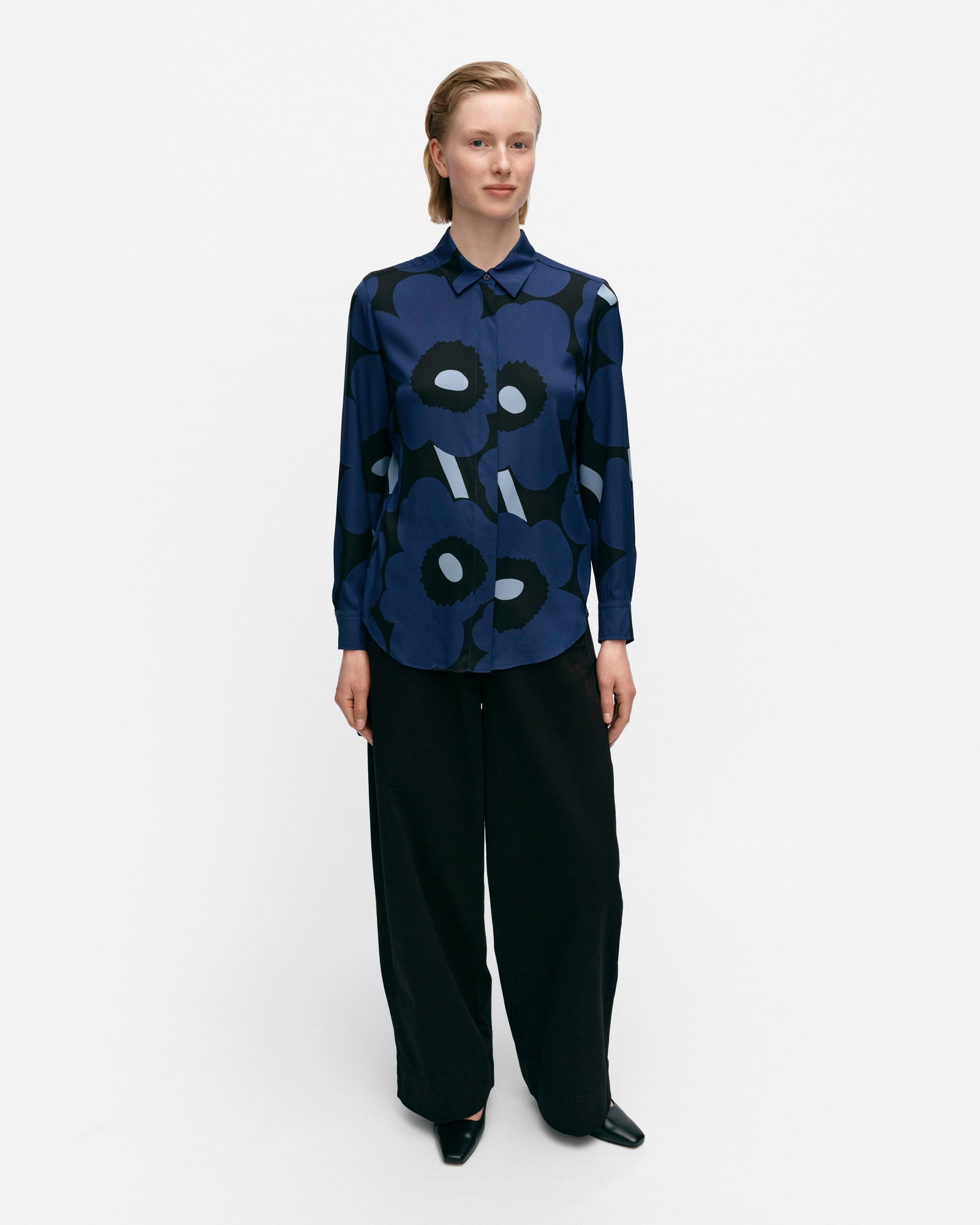 Maija Unikko Silk Shirt - Marimekko MY