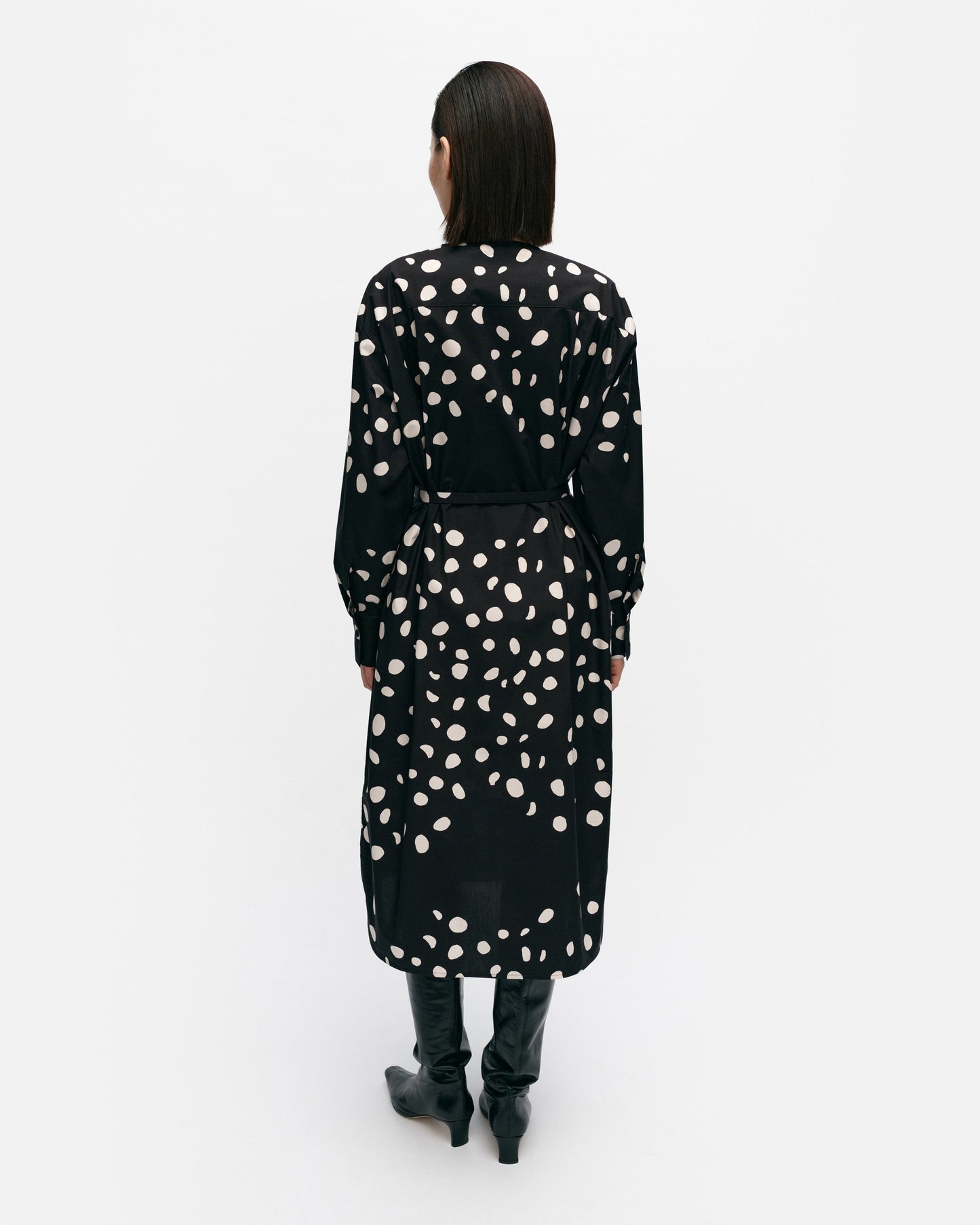 Febina Pilkku Cotton Poplin Dress - Marimekko MY