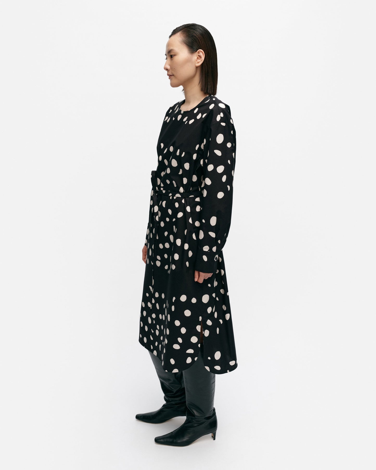 Febina Pilkku Cotton Poplin Dress - Marimekko MY