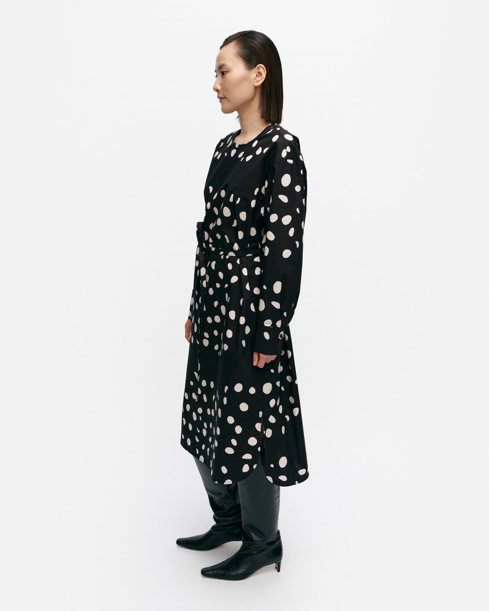 Febina Pilkku Cotton Poplin Dress - Marimekko MY