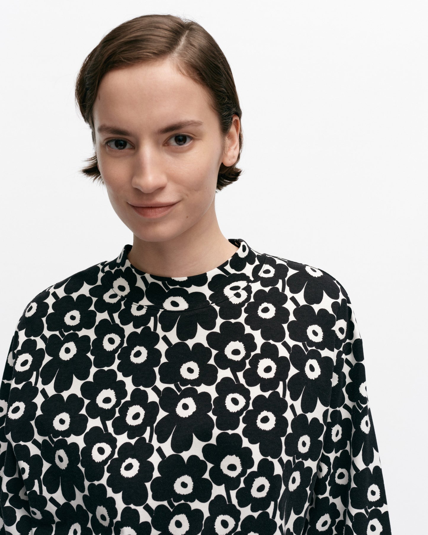 Valkea Unikko Jersey Top - Marimekko MY