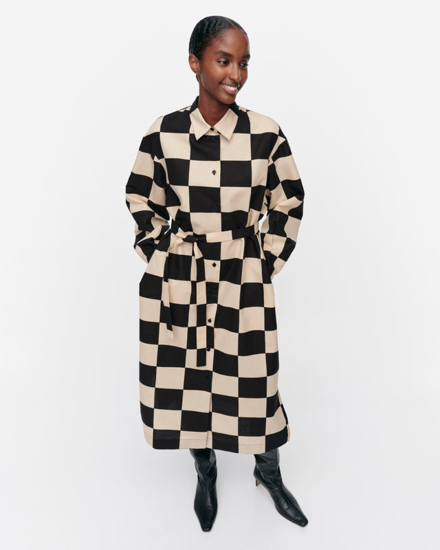 Rasteri Kukko Ja Kana Cotton Linen Dress - Marimekko MY