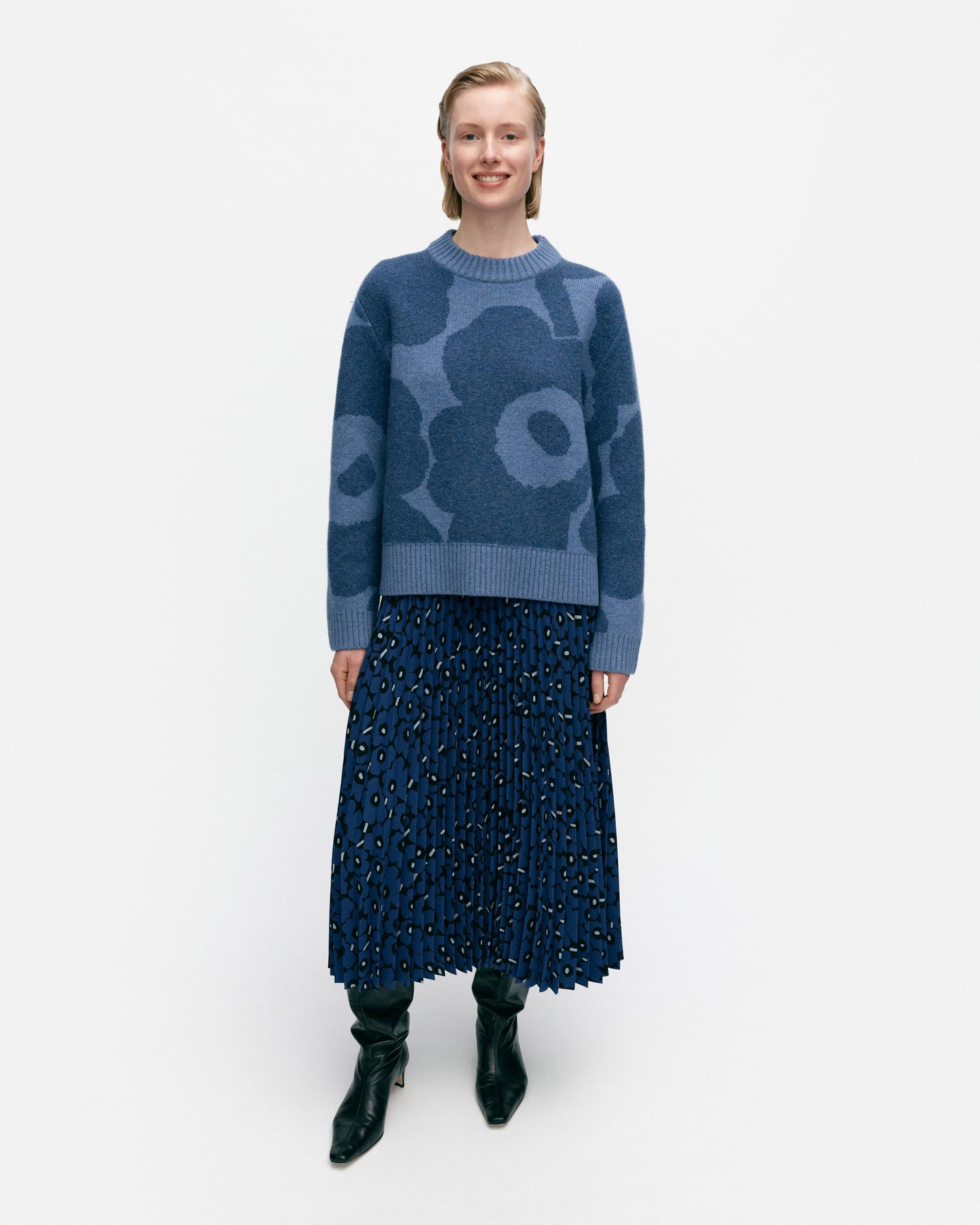 Virtaus Unikko Knitted Wool Pullover - Marimekko MY