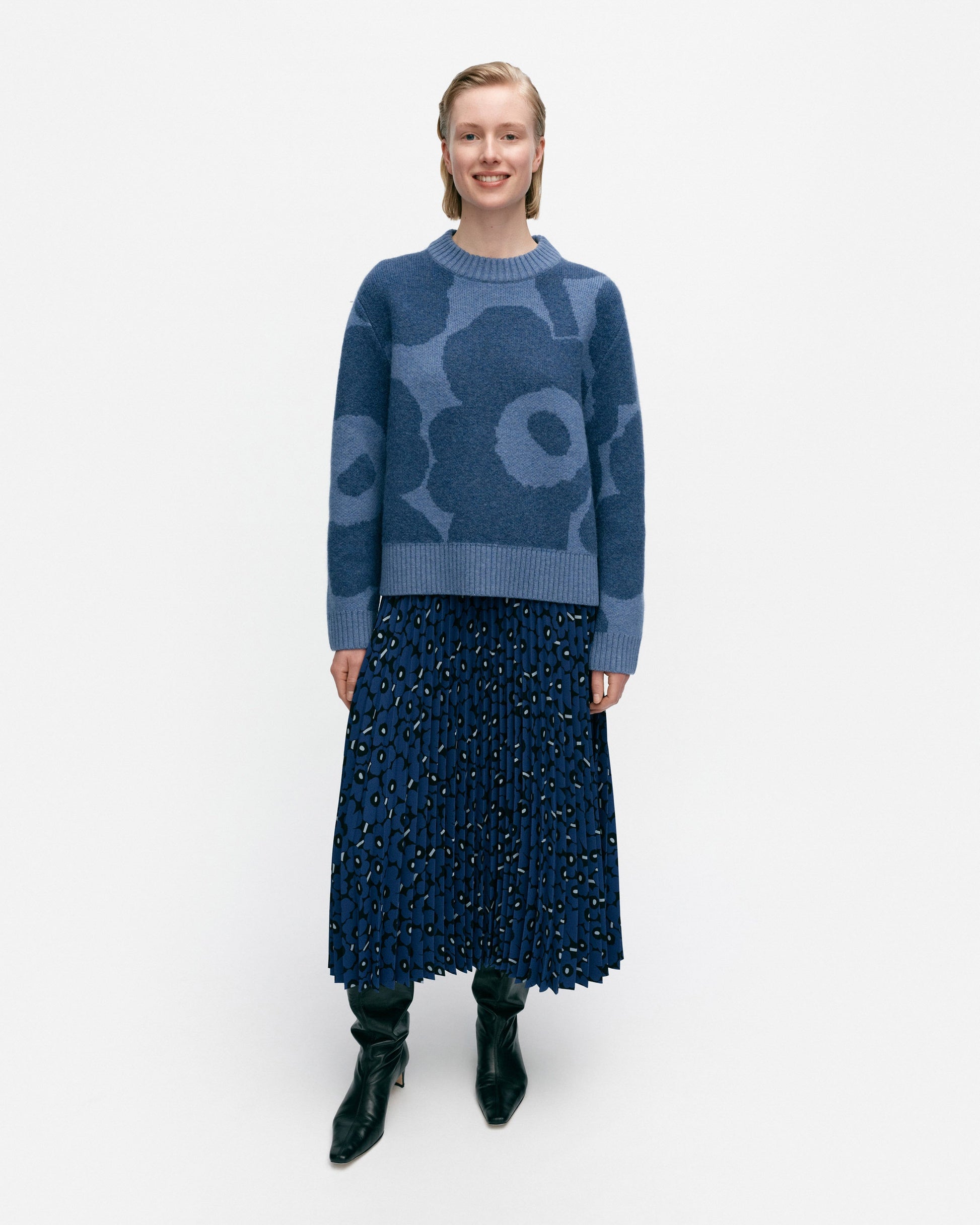 Virtaus Unikko Knitted Wool Pullover - Marimekko MY