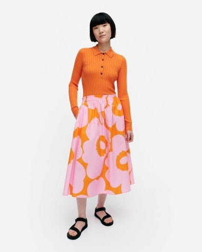 Garrel Unikko cotton poplin skirt