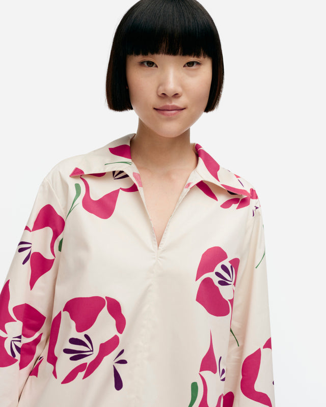 Mikea Helakka cotton poplin blouse